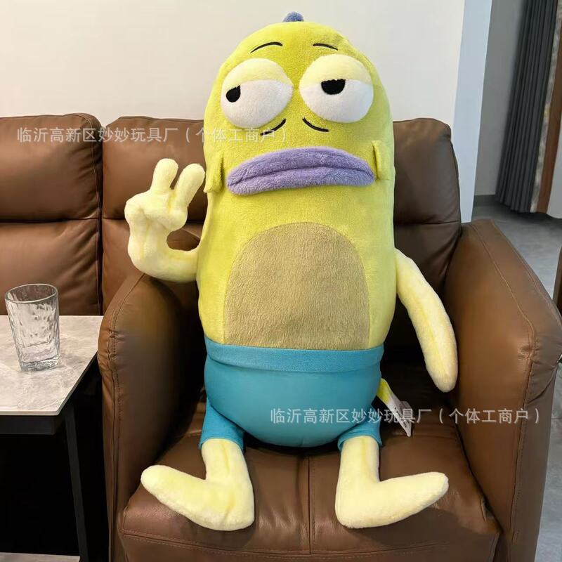 New SpongeBob plush toy, ugly-cute passerbysting fish, Bikini Bottom character creative doll, pillow, children's toy