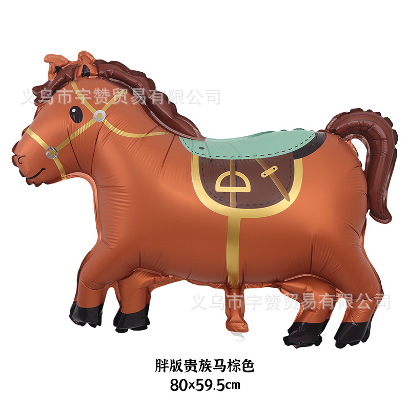 Fat version of noble horse brown