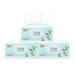 Jierou tissue paper full box household white camellia scented napkin carrying large pack facial tissue tissue paper bulk wholesale