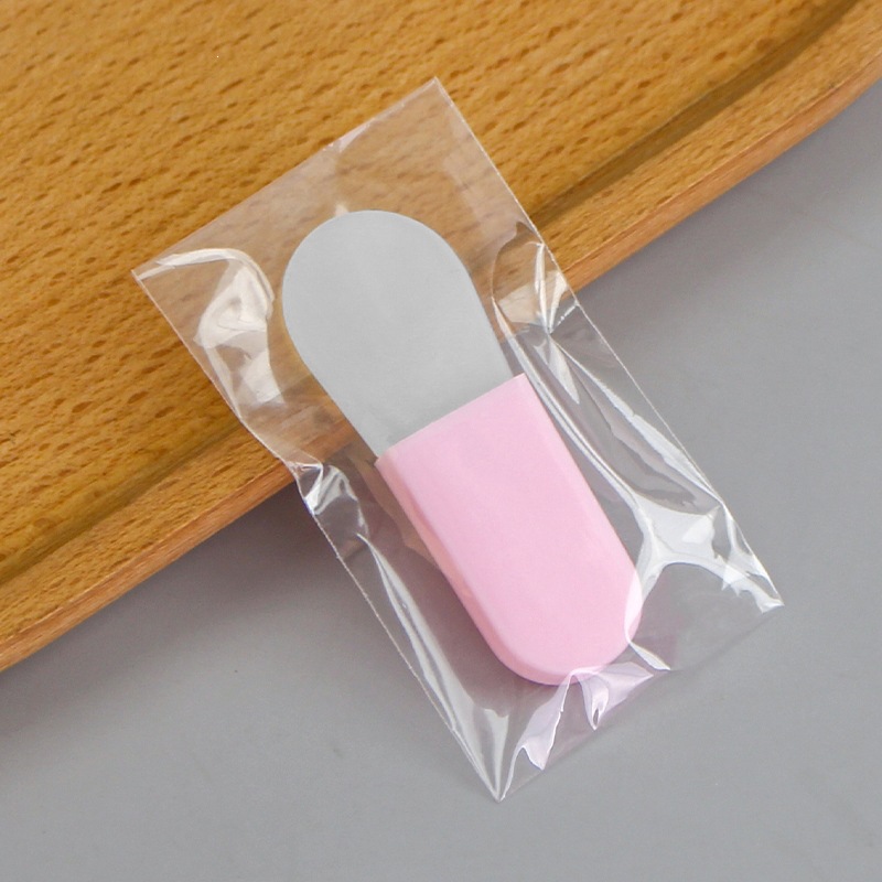 Pink stem: Tongue-shaped short-handled brush