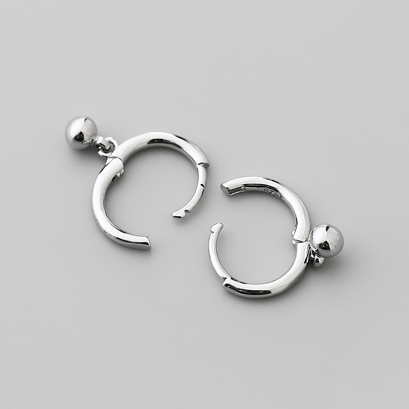Simple Round Bead Pendant Copper Earrings Wholesale Nihaojewelrypicture4