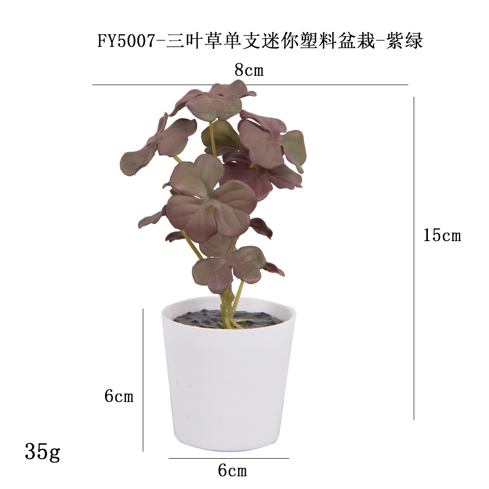 Más de 100 tipos de flores y plantas verdes artificiales, combinaciones de plantas artificiales en macetas de plástico, flores artificiales de gran venta transfronterizas, mini bonsáis artificiales, fuentes de suministro. image 72