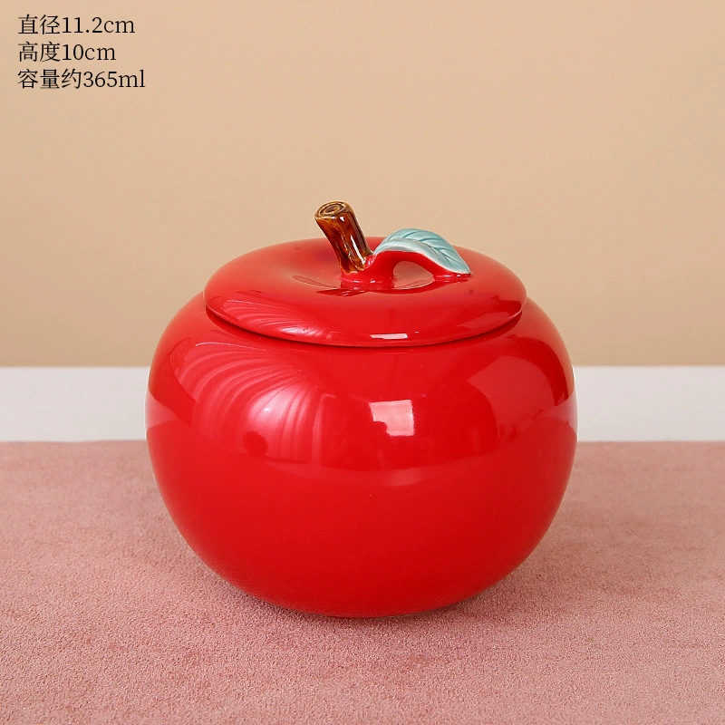 Apple, ceramic big protective amulet, decorations for living room