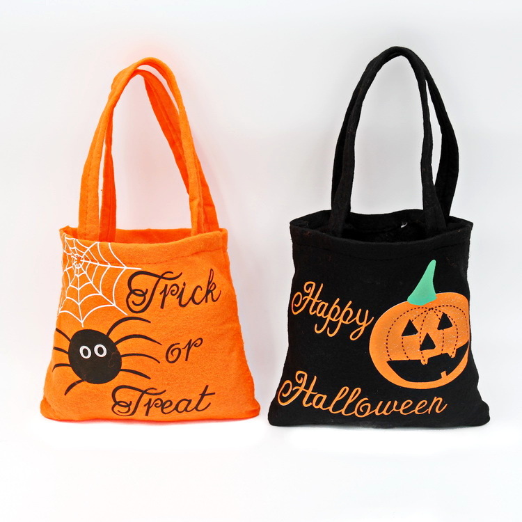 Halloween bolso no tejido portátil fantasma Festival regalo de los niños bolsa de dulces accesorios de Halloween Bolsa De fábrica al por mayor