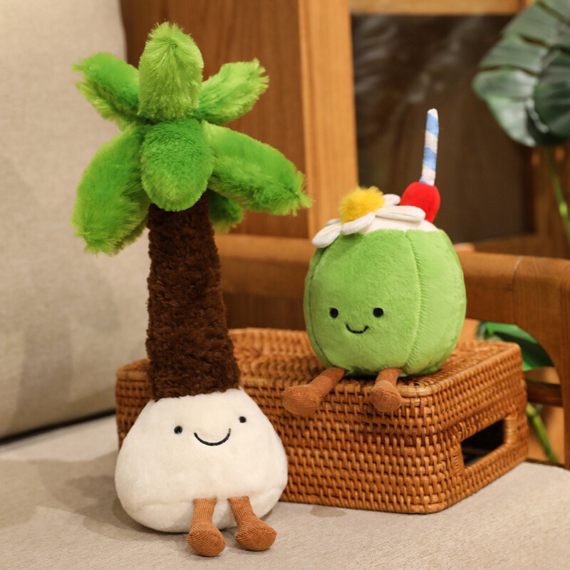 Fun Aruba Coconut Coconut Green Cute Plush Doll Doll Pendant Gift Summer Cultural and Creative Gift