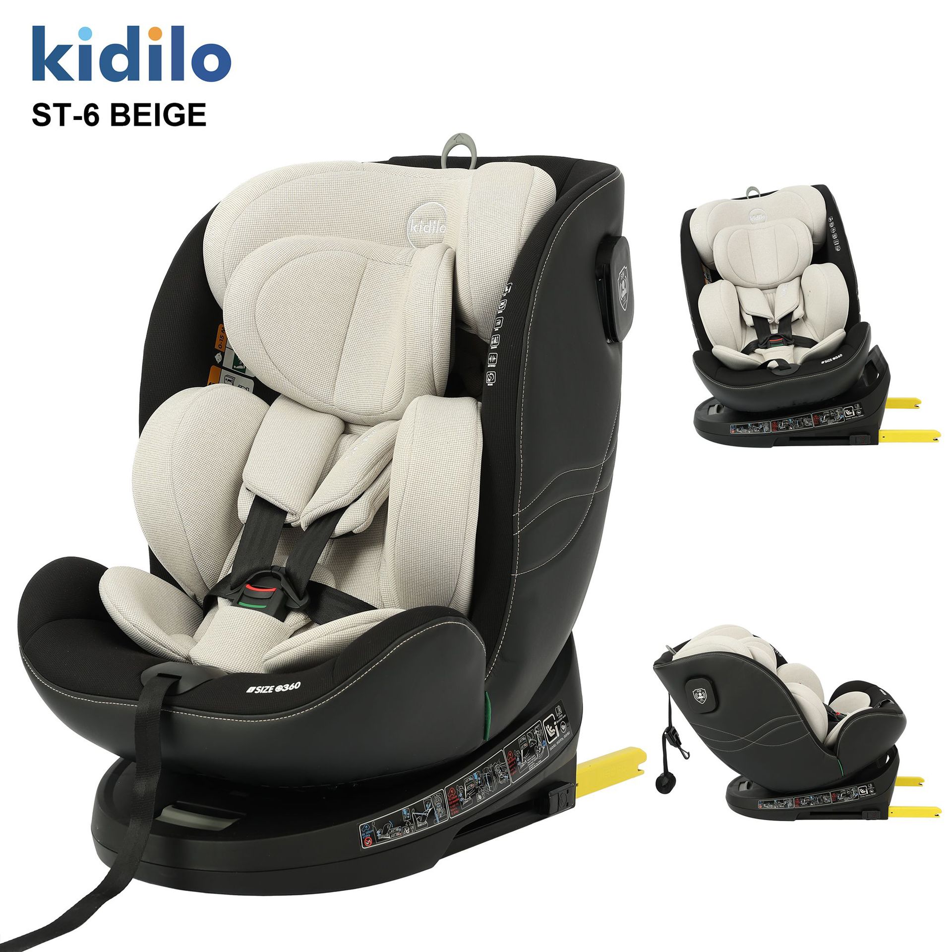 Kidilo Kidsren's Car Safety Seat 0-12 Years Old Newborn Baby Carrier Basket Wholesale Cross-Border