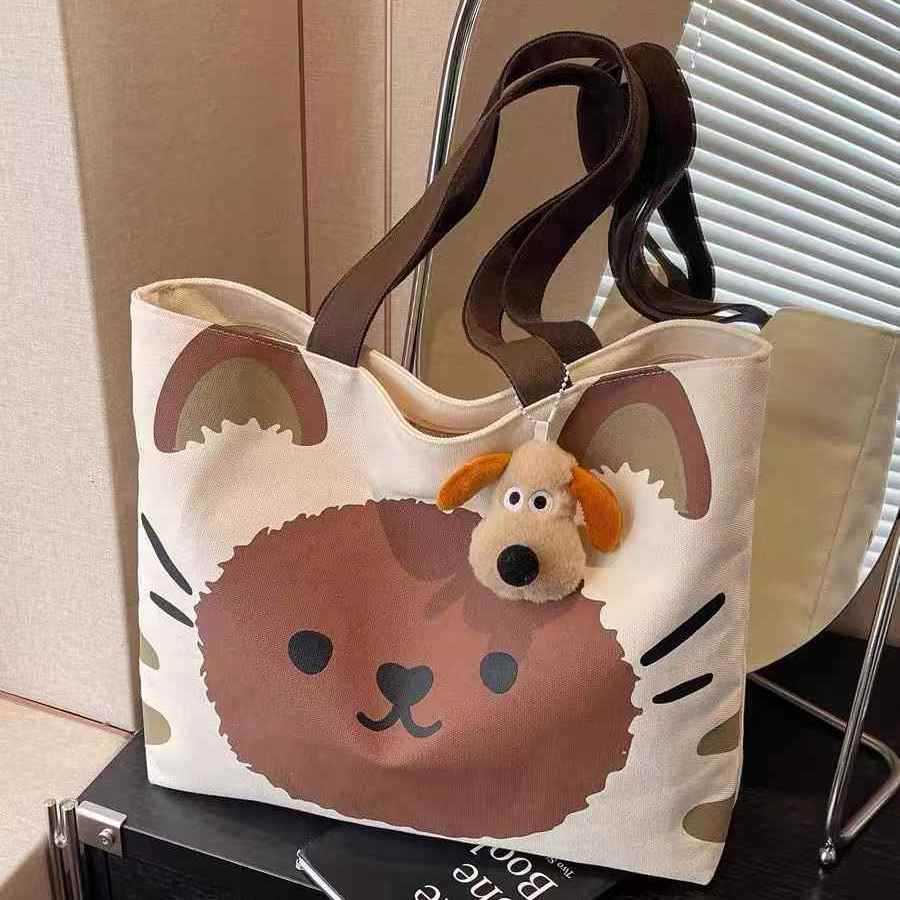 갈색 큰 머리 고양이 - 액세서리 없음