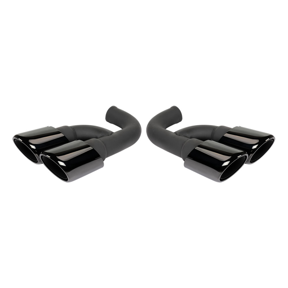 Car exhaust pipe modification suitable for 10-14 years Porsche Cayenne single layer bilateral four outlet exhaust pipe tail throat
