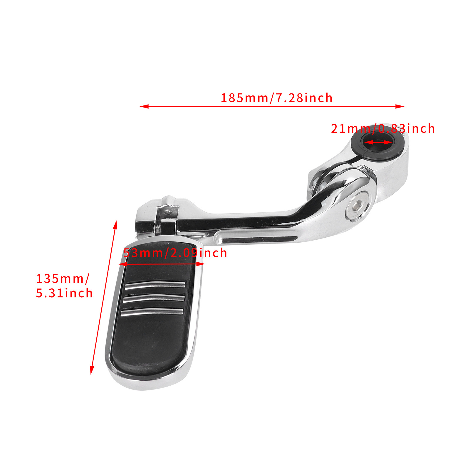 Suitable for Harley Road King Street Glide Modified Aluminum Alloy Footrests Motorcycle Modification Parts
