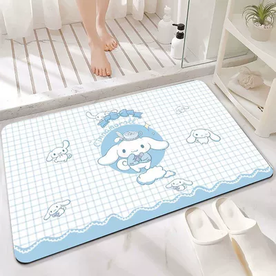 Absorbent Foot Mat Soft Diatom: Avtomobil döşəmə paspasları - fbg-lace-edge-cinnamon-dog-7045cm