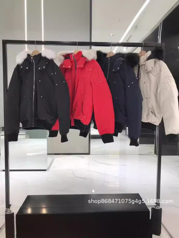 跨境莆田高版本大鹅02款剪刀羽绒服加拿大男女短款外套3Q银狐夹克|undefined