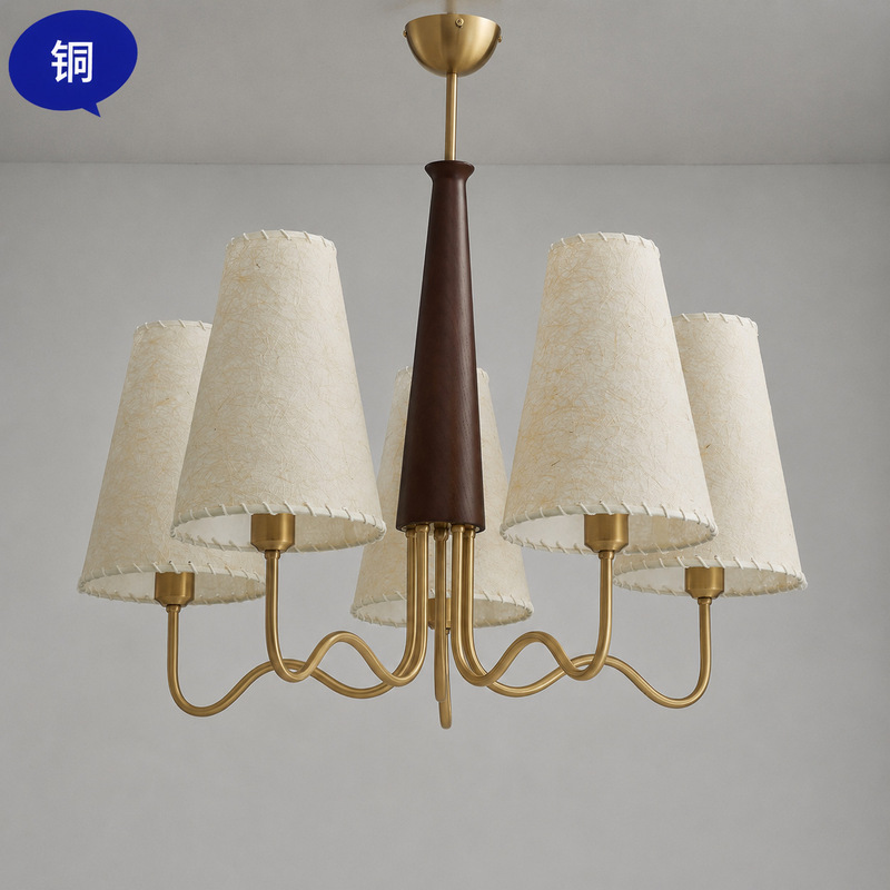 Medieval Antique Western Chandelier Bedroom Retro Lamp Parchment Wood Old Money Style Dining Room Living Room Main Light Medieval Antique Western Chandelier Bedroom Retro Lamp Parchment Wood Old Money Style Dining Room Living Room Main Light