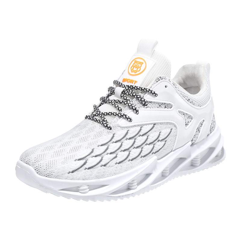 Zapatos deportivos de otoño nuevos zapatos casuales de lazos bajos tejidos transpirables cómodos zapatos de hombre fábrica al por mayor