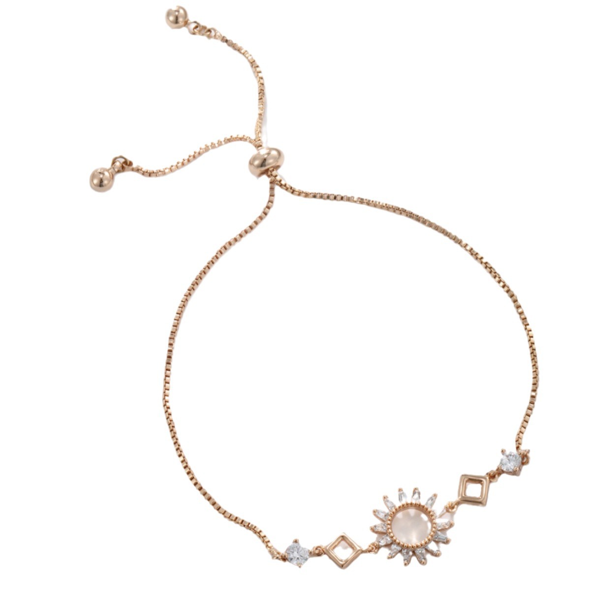 Xuping personalidad simple estirada caja joyas de brazalete de aleación ajustable de oro transfronterizo de 18 quilates mujeres