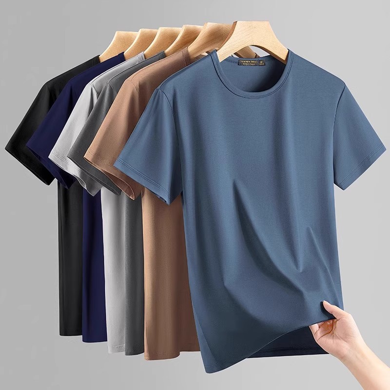 清仓帅气男士特价短袖t恤夏季薄款圆领半袖体恤潮流纯色休闲汗衫t