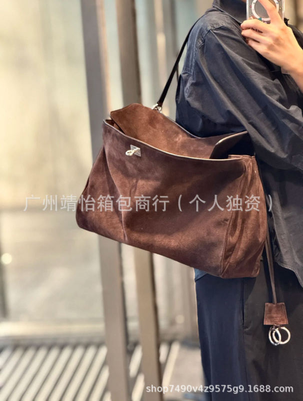 跨境女包新款麂皮rodeo磨砂托特包真皮腋下包手提斜挎包大容量女|undefined