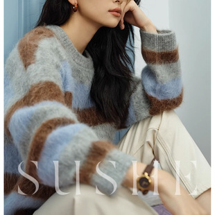 SUSHE �߱������ë�͹Ÿ߽���ɫ�l�y㼑����e���^ë��Ů��