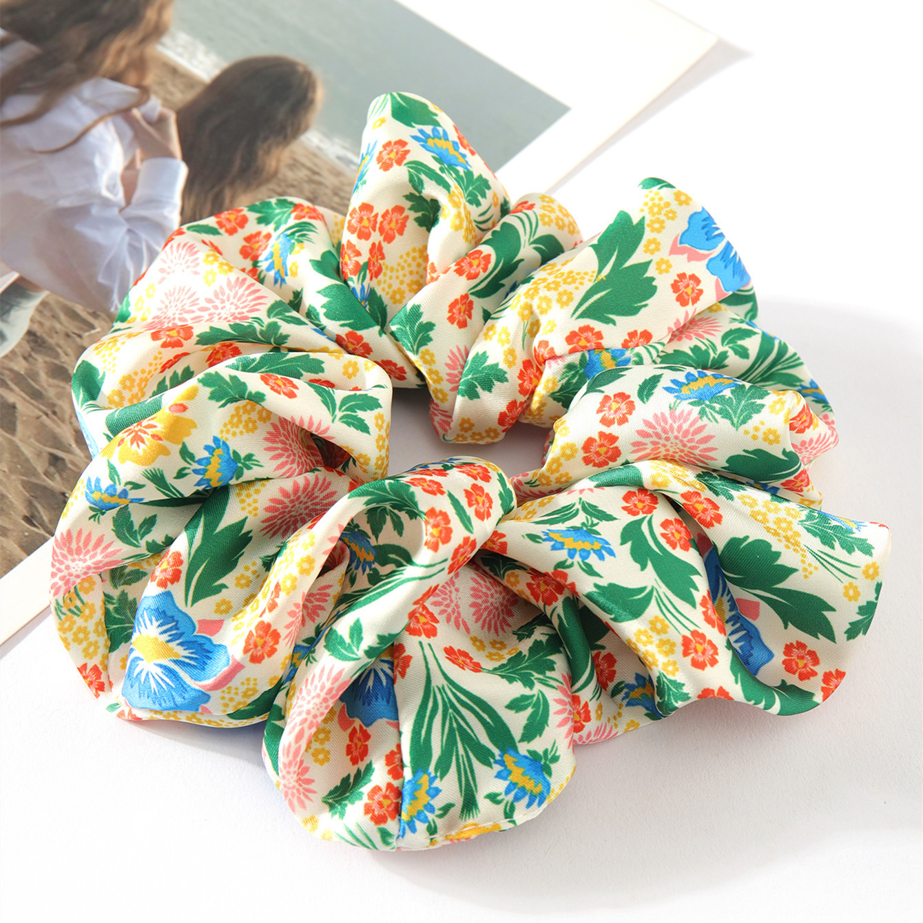 Fashion Ditsy Floral Polyester Printing Hair Tie display picture 5