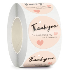 Wholesale roll sealing stickers thank you handmade crafts decorative stickers labels