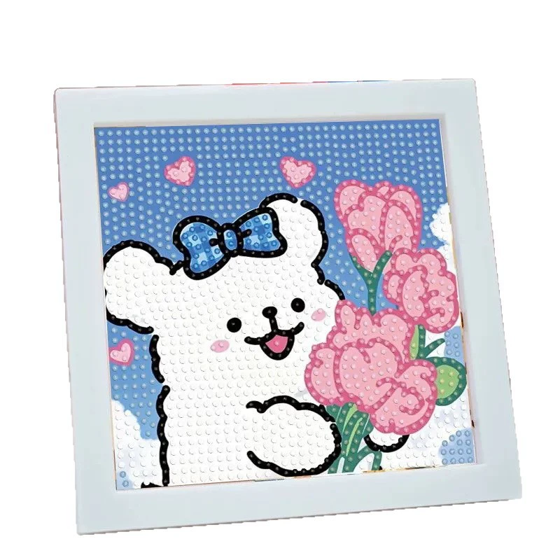 Line puppy 5d новая Diamond painting пара diy ручной работы подарок для девушки с оформленным diamond декоративные наклейки