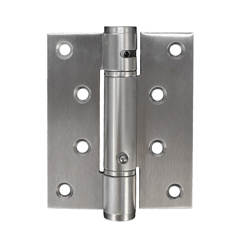 Acero inoxidable grueso personalizado bisagra de un solo resorte cerrador de puertas cerrador de puertas bisagra de amortiguación posicionamiento bisagra de puerta invisible