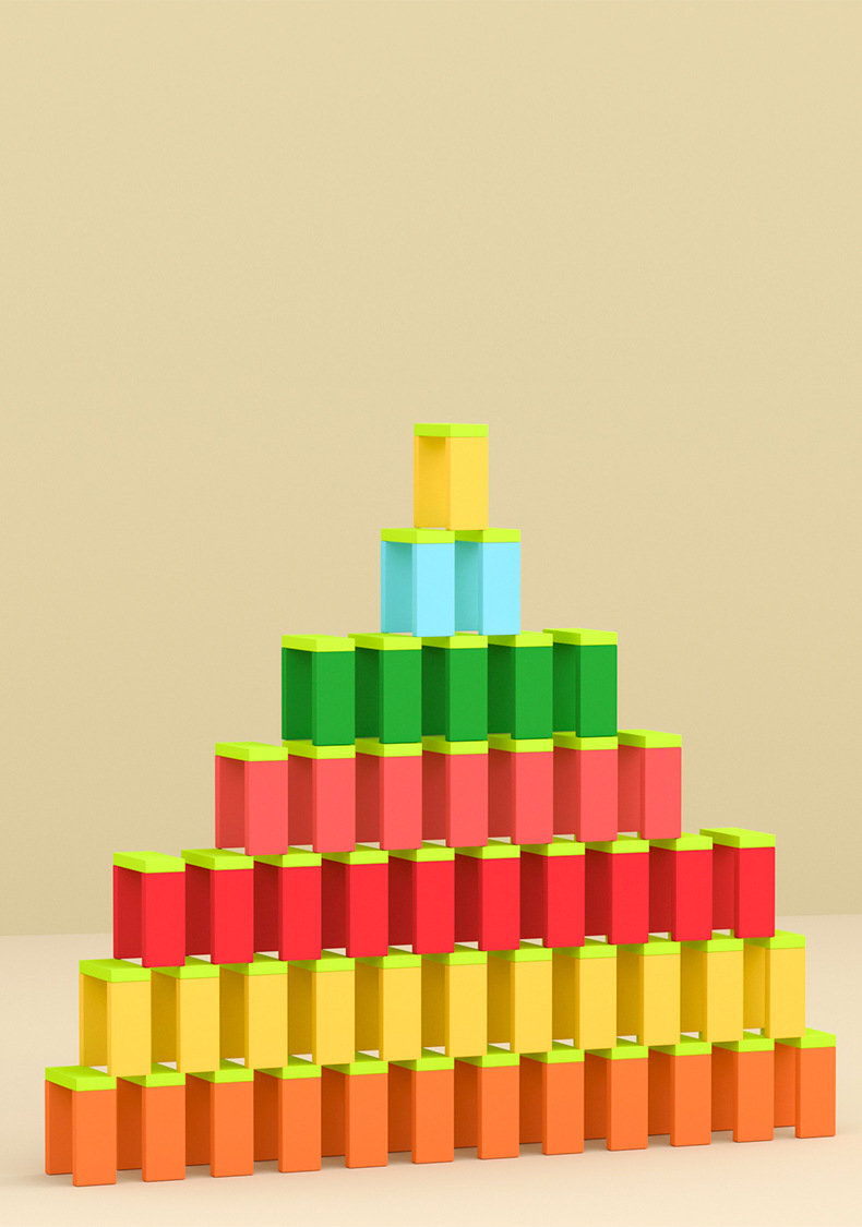Large Wooden Building Blocks And Domino Set For Kids Educational_voghion.com