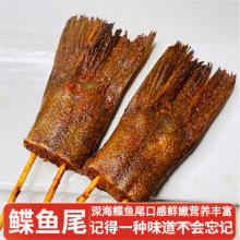 深海鲽鱼尾网红夜猫味烧烤串10串/包腌制蝶鱼尾商用食材半成品