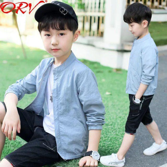 Boys' Jackets Children's Sun Protection Clothing 2026 New Summer Children's Wear Spring and Autumn Jackets for Older Children Korean Style Thin Windbreaker Trendy
