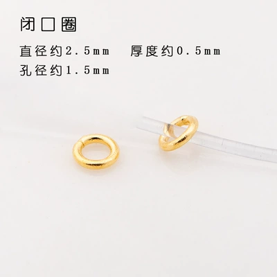 Silver Gold-Plated Five-Pointed Star Triangle, Zərgərlik ara hissələri - closed-ring-pack-of-10