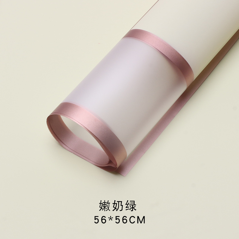 Brillante papel de Milán espacio de papel de embalaje de flores plástico opp película mate impermeable floristería material floral al por mayor