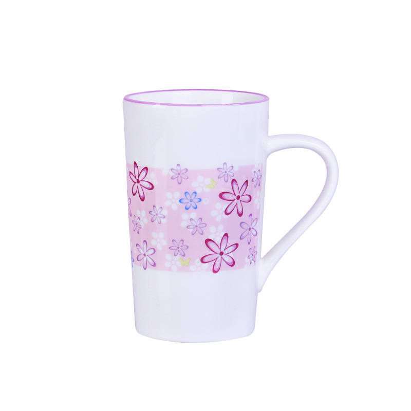 Taza grande de alta temperatura, taza de agua de cerámica de gran capacidad creativa para el hogar, taza de café con leche para el desayuno de avena europea