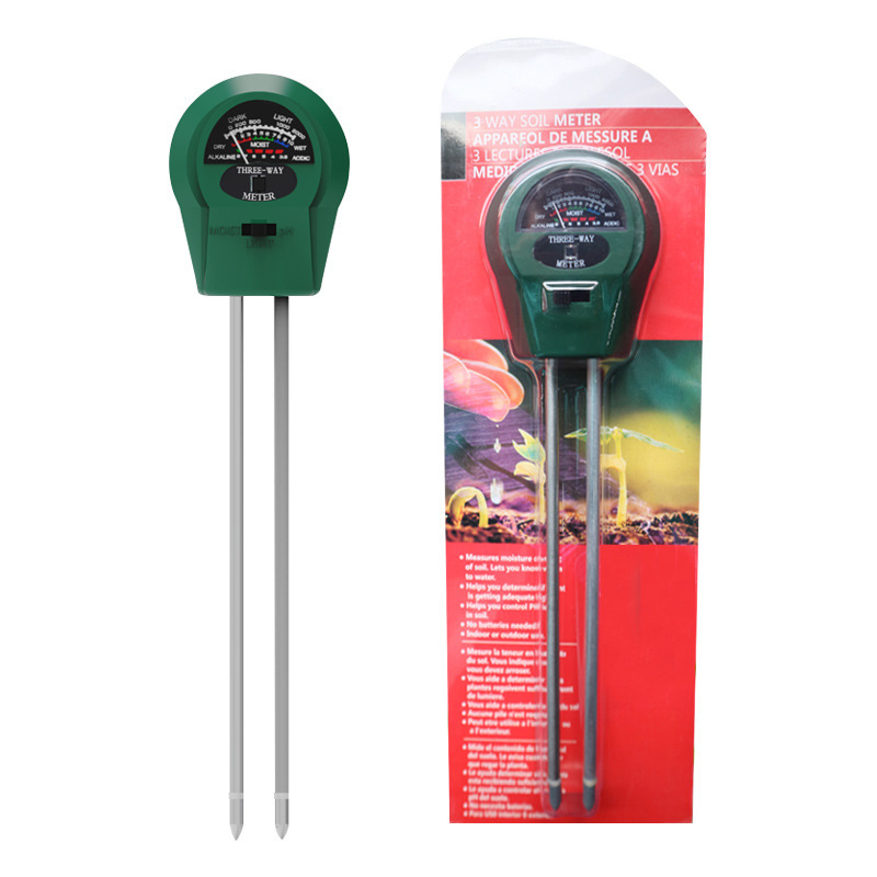 Transfronterizo 3 - en - 1 probador de suelo, plantas del suelo, medidor de humedad del suelo, medidor de pH del suelo, un producto image 6