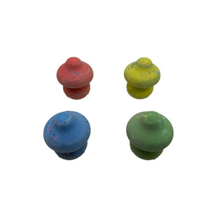 Colored huge sidewalk mushroom chalk