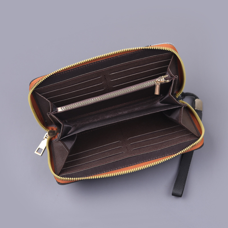 Bolso de lona de hombre bolso de teléfono móvil de hombre gran capacidad larga billetera con cremallera de hombre bolso de mano de hombre pulsera de hombre