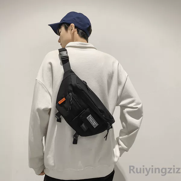 Messenger Bag Men's fashion brand Japanese simple chest Bag Men's backpack ins fashion shoulder bag student all-match shoulder bag waist bag