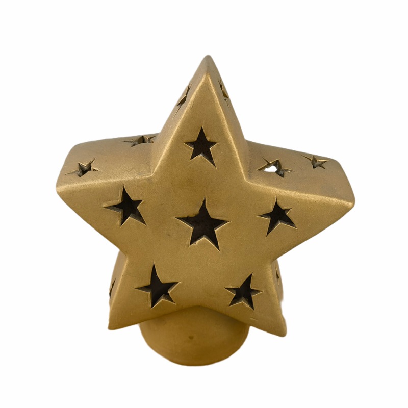 Portavelas de cerámica europeo y americano con forma de estrella de cinco puntas, portavelas con forma de corazón de estilo europeo, decoración para bodas y restaurantes, porcelana blanca
