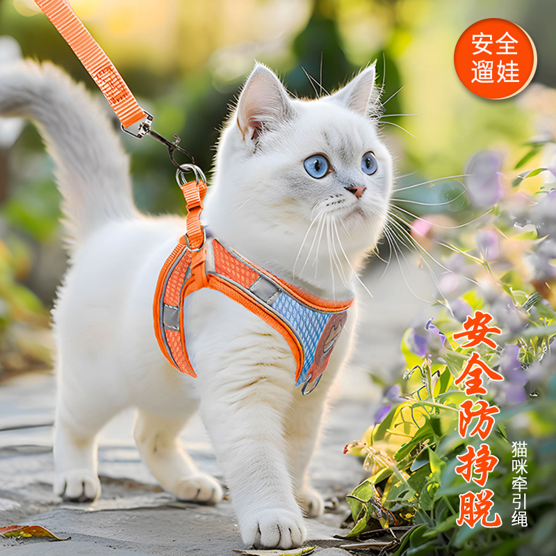 Cat Traction Rope Anti-break Out Special Vape-style Cat Walking Rope Adjustable