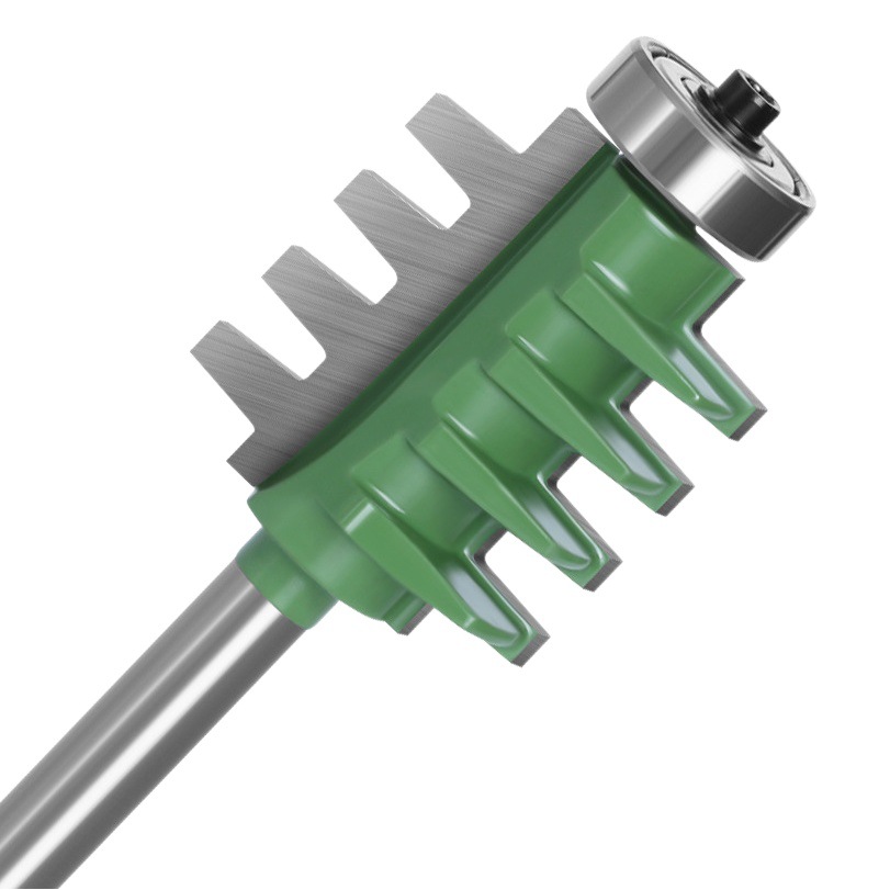 1/2 1/4 mango de acero tungsteno cono diente placa empalme Tenon cuchillo súper duro aleación carpintería grabado fresadora