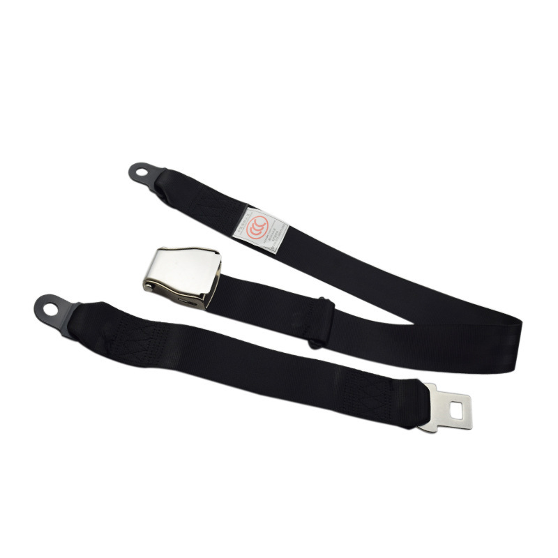 Stainless Steel Aircraft Two-Point Safety Belt, Bus, Passenger Car, Aviation Amusement Equipment, Two-Point Waist Safety Belt