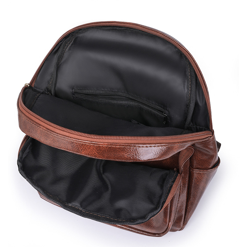 2024 nueva mochila para mujer, mochila de viaje de ocio de cuero suave de gran capacidad, tendencia de moda, mochila escolar para estudiantes