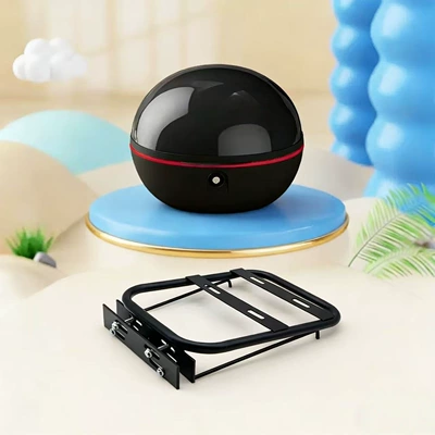 Electric car tail box | Tail Box Bracket, Multi-Functional - glossy-black-bracket-brown-bottom