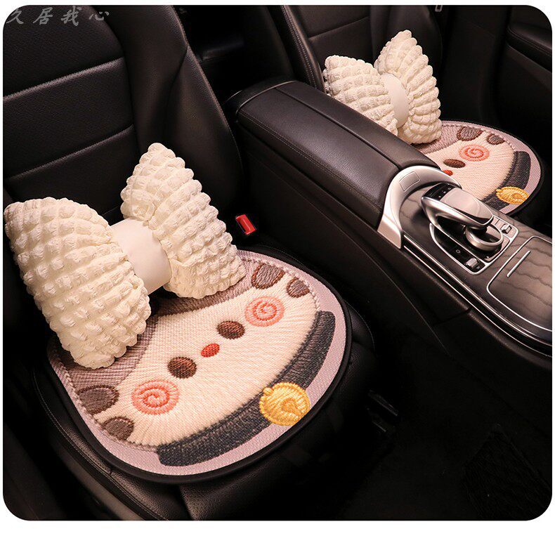 Car seat cushion for all seasons, summer cooling pad, cute seat cushion, ventilated and breathable seat cover, new single seat cover for women
