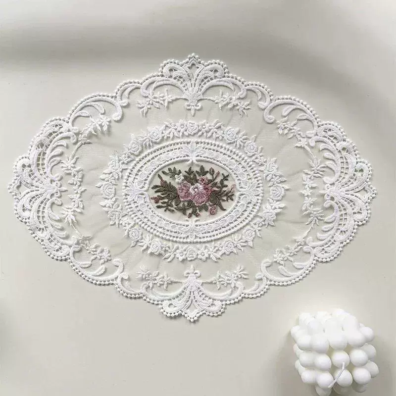 Nordic stylemat lace embroidry table cloth