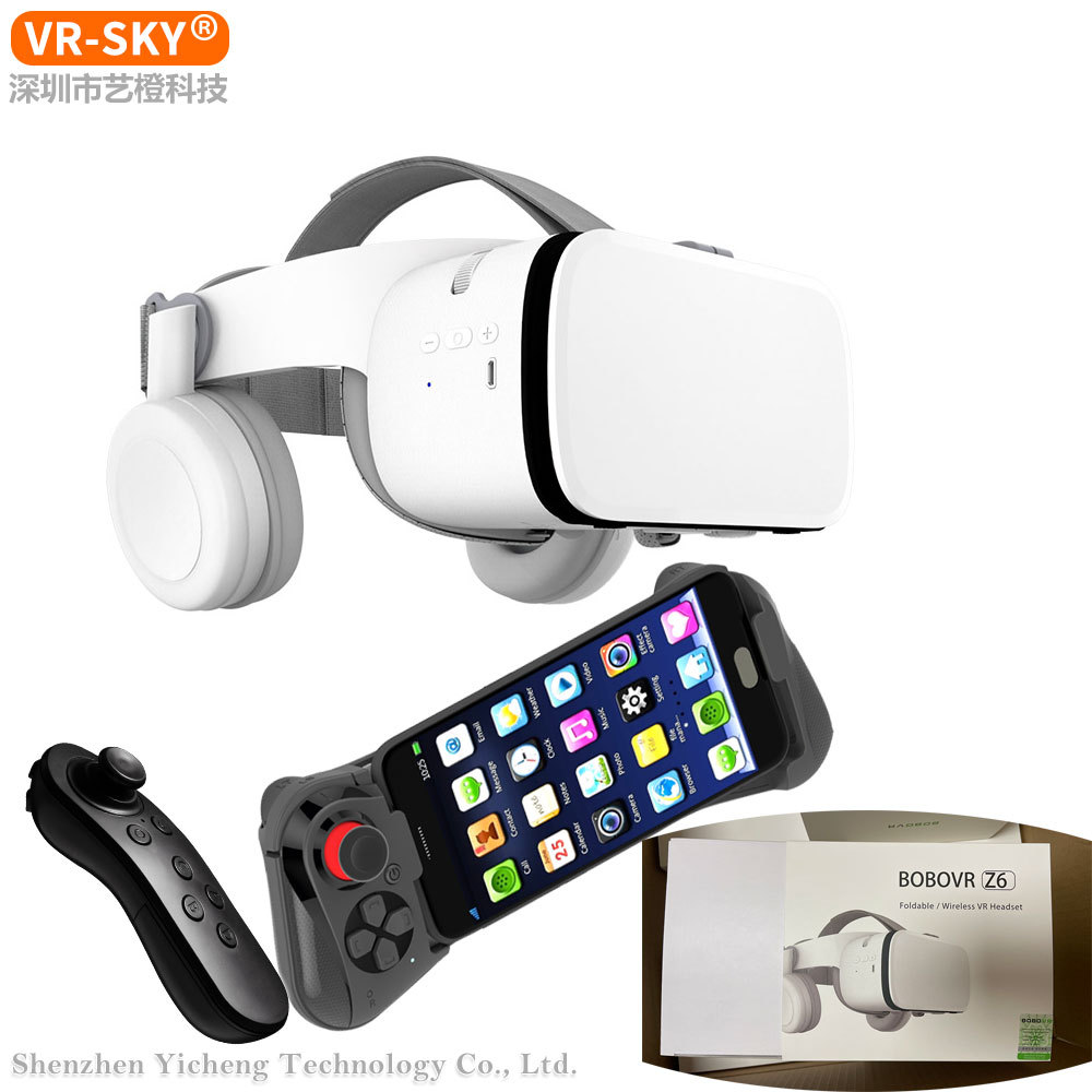 Exclusivas transfronterizas gafas de realidad virtual Xiaozhai VR gafas BOBOvr glasses Z6 auriculares inalámbricos Bluetooth