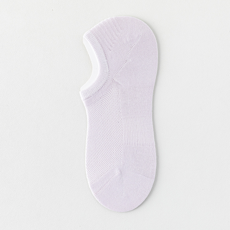 Zhuang Zhixia, calcetines de algodón, calcetines invisibles de malla delgada, calcetines de barco sin hueso, calcetines de talón para mujeres