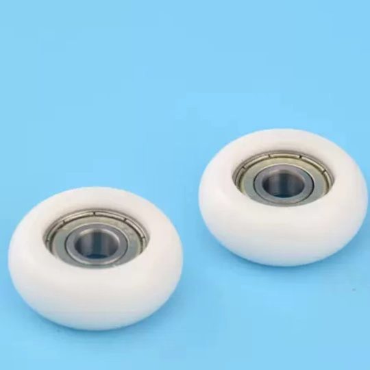 POM plastic-coated bearing pulley embedded 608 bearing size 8*30*8.5mm wear-resistant load
