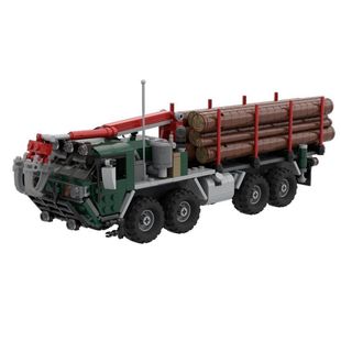 Building Blocks M985 Hemtt Log Truck Small Particles 737 Particle Number Toys Christmas Gift