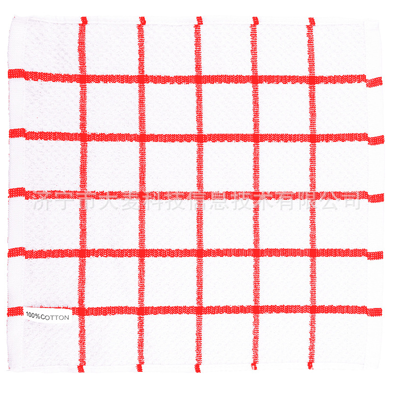 En stock al por mayor panal waffle Plaid algodón cocina paño toalla paño