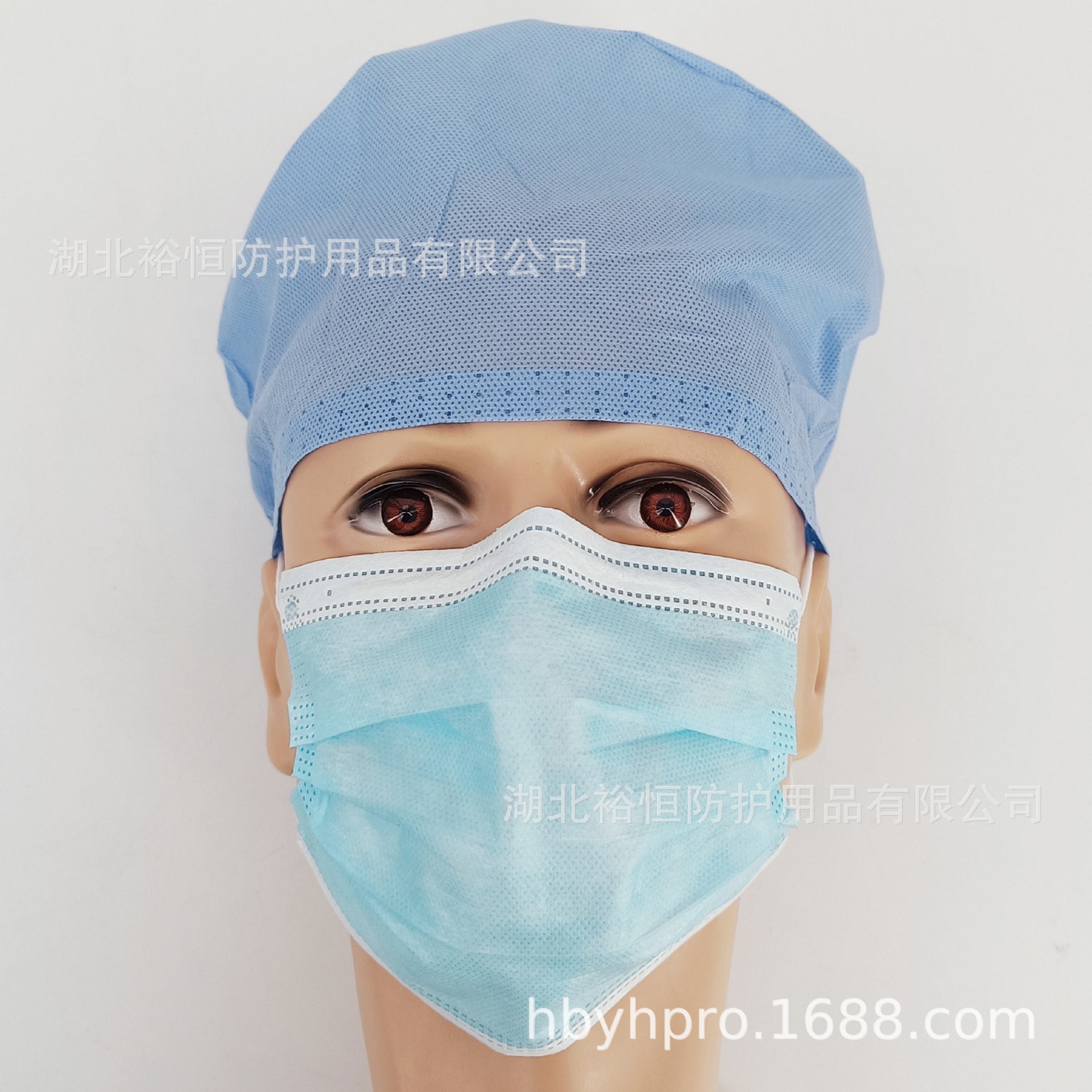 厂家直销一次性无纺布口罩含熔喷布普通民用蓝色