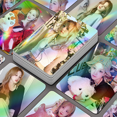 Laser Print Small Card Set of 55 High-Quality Matte-Finished Self-Printed Rounded Corner Photocards in a Box, LOMO Style